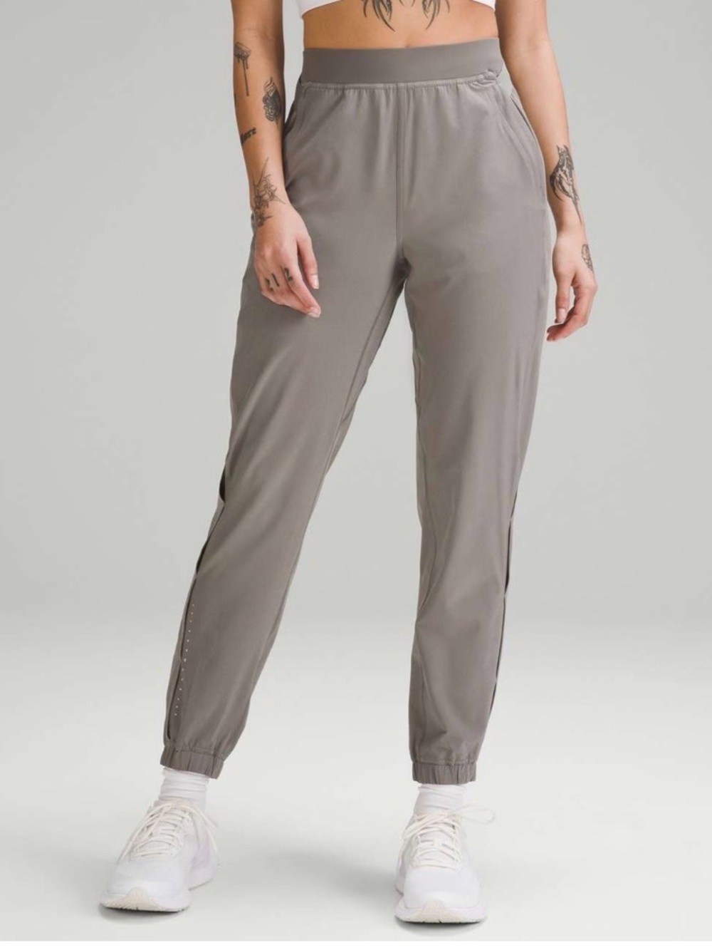 Women's Taupe Active Jogger Pants